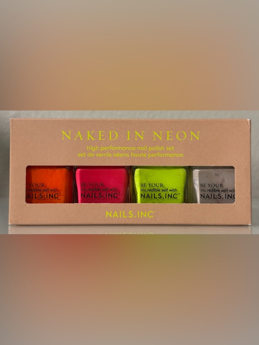 Nails Inc Naked in Neon Nail Polish Set
